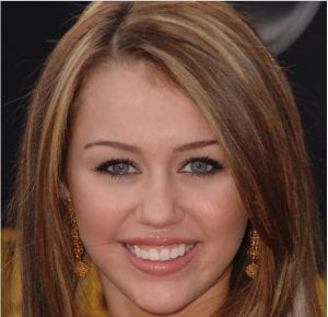 Miley Cyrus after smile makeover